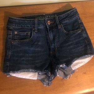 American eagle shortie jean shorts